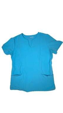 Mandala Scrubs Women's Equa-Tek Split-Neck Scrub Top